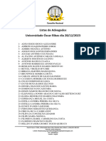 Advogados e Estagiários - Dia 28 - Uni. Óscar Ribas