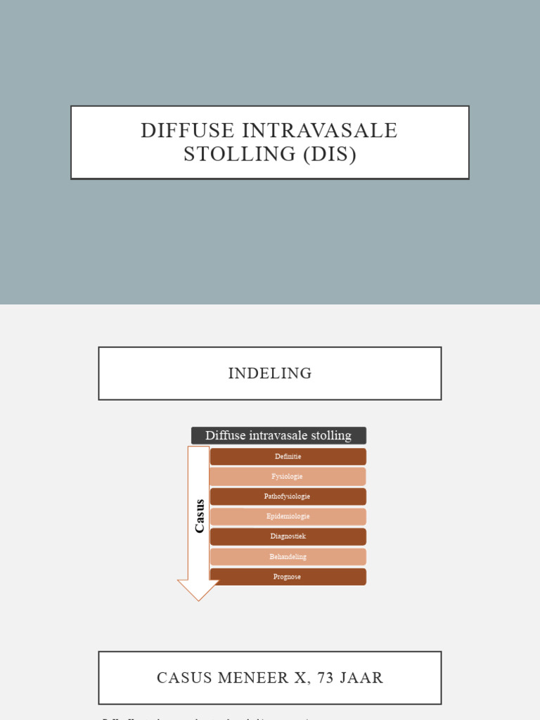 Diffuse Intravasale Stolling (Dis) | PDF
