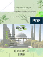 Cuaderno de Campo Visita Jardín Botánico La Concepción