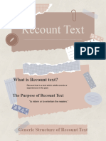 Recount Text X