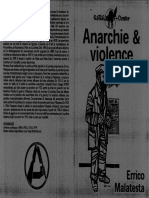 Malatesta, Errico - Anarchie Et Violence