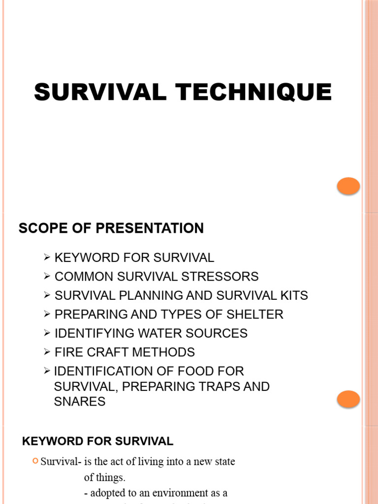 Survival Technique Pdf Trapping