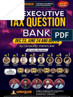 Cs Executive Tax Question Bank Dec 23 & 2024 CA Saumil Manglani