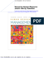 Download Full Solution Manual For Human Resource Management 16Th By Valentine pdf docx full chapter chapter