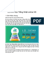 HD & Lộ Trình Học Online N5