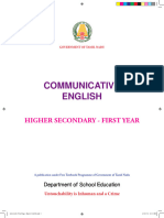 TN Board Class 11 Communicative English Textbook
