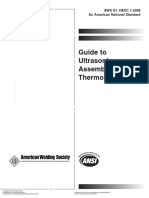 AWS G1.1-G1.1M-2006 Guide For The Ultrasonic Assembly of Thermoplastics