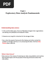 Unit 1 - Exploratory Data Analysis Fundamentals