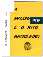 A Maçonaria e o Rito Brasileiro - G. Hercules Pinto