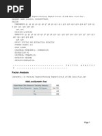 Factor Analysis