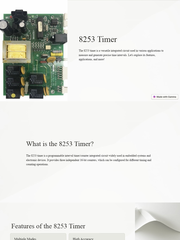 8253 Timer | PDF | Timer | Automation