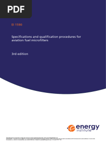 EI 1590 Specifications and Qualification Procedures For Aviation Fuel Microfilters130515015011