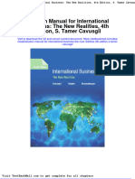 Full Solution Manual For International Business The New Realities 4Th Edition S Tamer Cavusgil PDF Docx Full Chapter Chapter