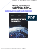 Full Solution Manual For International Business 2Nd Edition Michael Geringer Jeanne Mcnett Donald Ball PDF Docx Full Chapter Chapter
