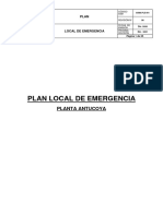 Plan Emergencia Planta ANTUCOYA 2021