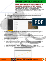Better Throttle Control Checklist