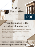 Word Formation