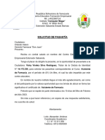 Solicitud de Pasantias