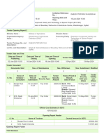 Ministry Name: Division Name: Organization/Agency Name: Procuring Entity: Tender Package No. and Description: Lot No. and Description