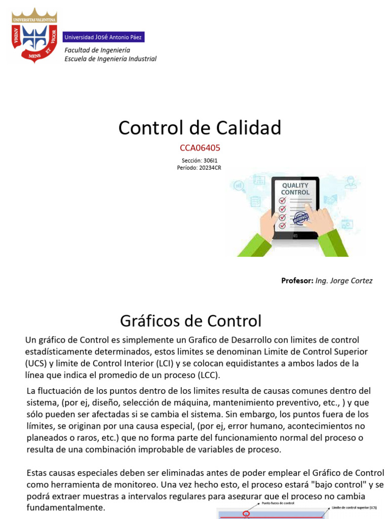 Gráficos de Control en Calidad Industrial | PDF | Ingeniería