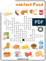 Breakfast Food Crosswords 1