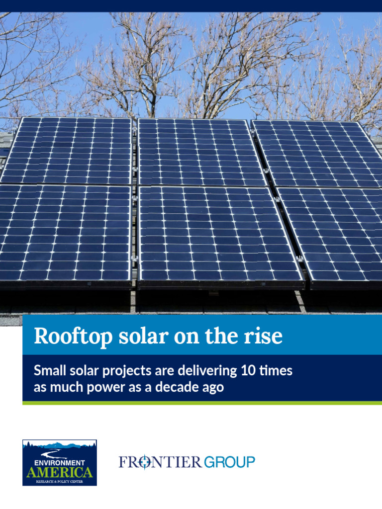 Rooftop Solar On The Rise | PDF | Solar Power | Distributed Generation