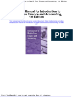 Full Solution Manual For Introduction To Health Care Finance and Accounting 1St Edition PDF Docx Full Chapter Chapter
