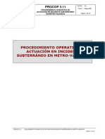 Procop 3.11 Incidente Subterráneo en Metro-Valencia