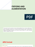 Citations and Documentation