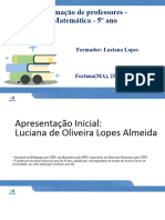 FORMAÇÃO 5º ANO FORTUNA 25.11