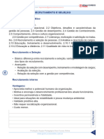 Resumo - 1751850 Katia Lima - 74640285 Aula Gratis Gestao de Pessoa Aula 00 Recrutamento e Selecao