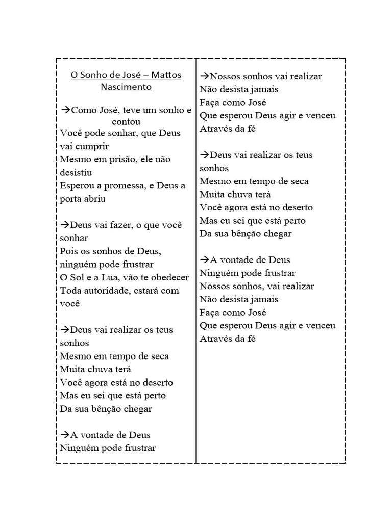 O Sonho de José - Mattos Nascimento | PDF