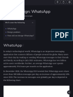 System Design - WhatsApp