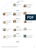 Menú Semanal - para Una Dieta