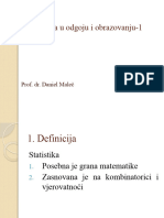 Statistika U Odgoju I Obrazovanju 1