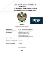 Informe 4 LIPIDOS Analisis de Alimentos