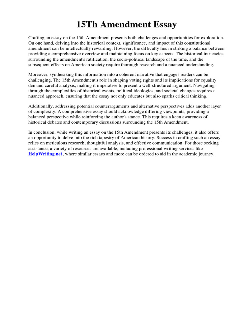 15Th Amendment Essay PDF Alan Turing Cloud Computing