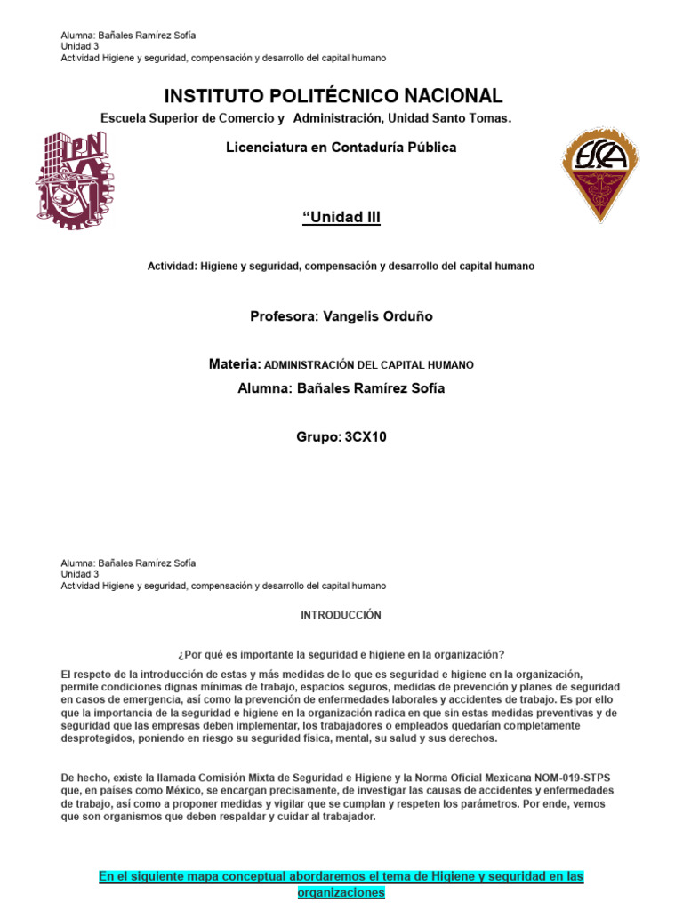 Higiene y Seguridad en el Trabajo | PDF | Higiene | Seguridad y salud ...