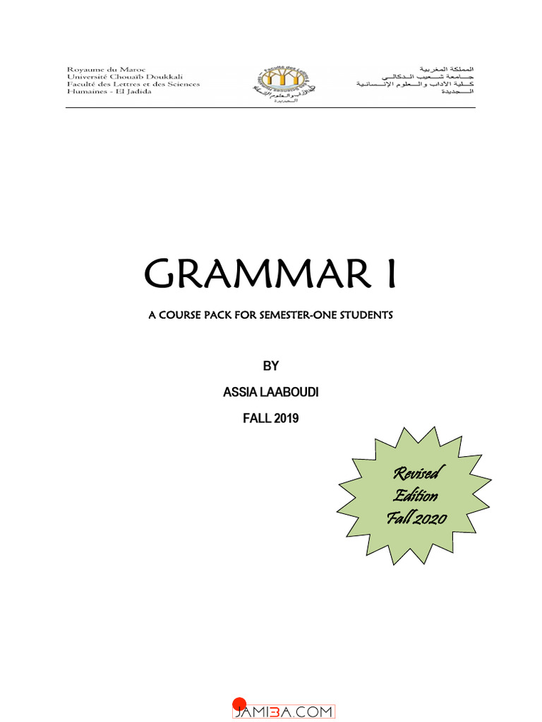 Grammar Course Pack Overview | PDF | Noun | Grammatical Number