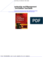 Download Full Nursing Leadership And Management Kelly 3Rd Edition Test Bank pdf docx full chapter chapter