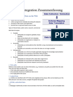 Web Data Integration Summary