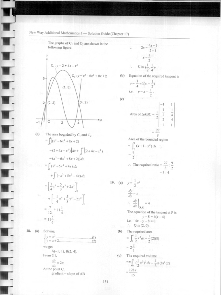Pages From NEW WAY Additional Mathematics Vol3 Solution-11 | PDF