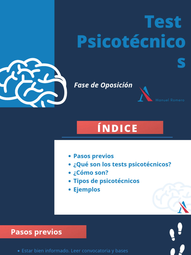 Guía de Tests Psicotécnicos para Oposiciones | PDF | Inteligencia ...