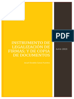 Acta de Legalización de Firmas y Documentos Junio de 2021 Legalizaciones