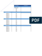 UX Competitive Analysis Matrix