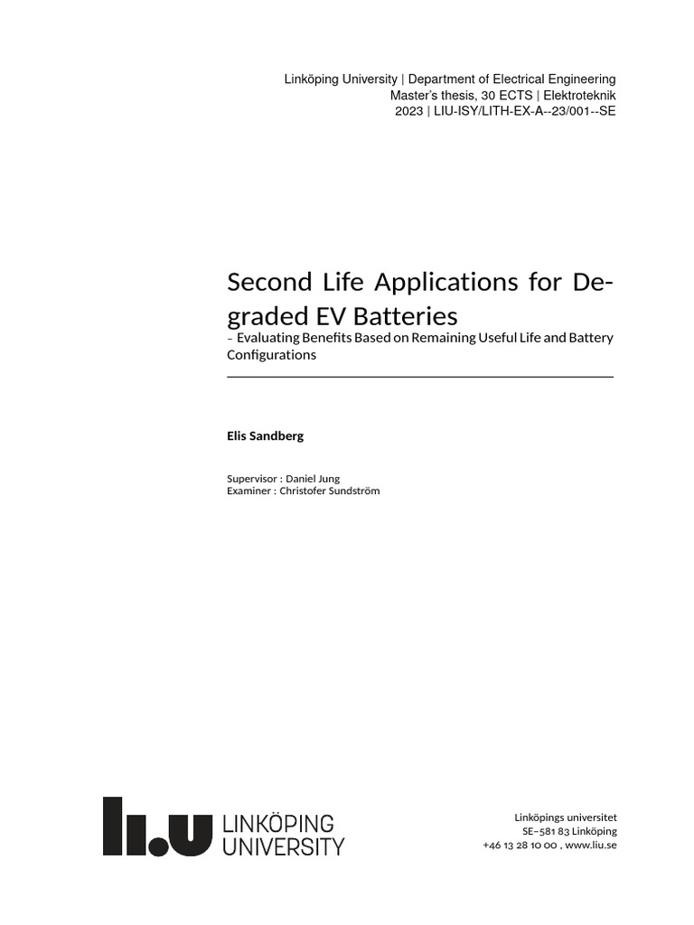 Second Life Applications For De-FULLTEXT01 | PDF | Physical Sciences