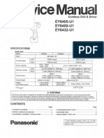 Panasonic EY64 Series Service Manual