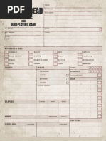 The Walking Dead - Character Sheet