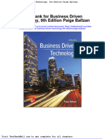 Download Full Test Bank For Business Driven Technology 9Th Edition Paige Baltzan pdf docx full chapter chapter