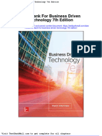 Download Full Test Bank For Business Driven Technology 7Th Edition pdf docx full chapter chapter